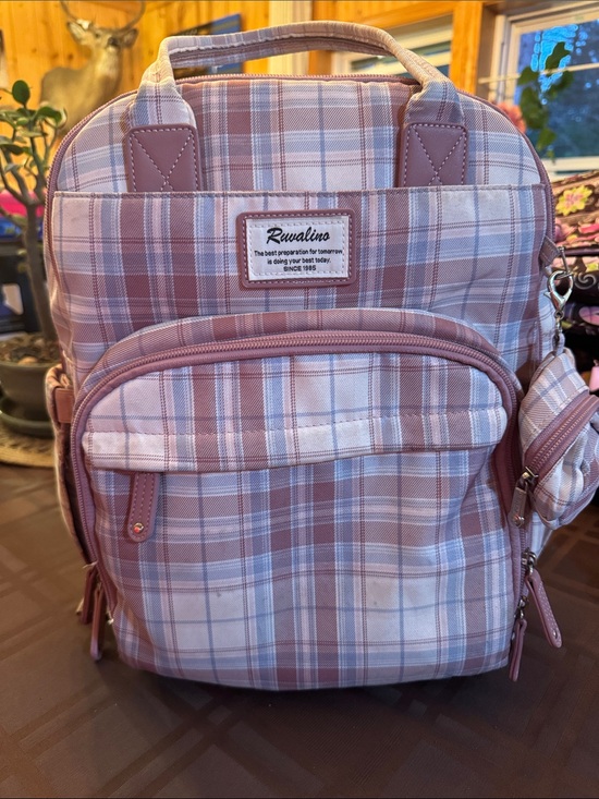 Ruvalino Other - Rwalino Pink Plaid Diaper Bag